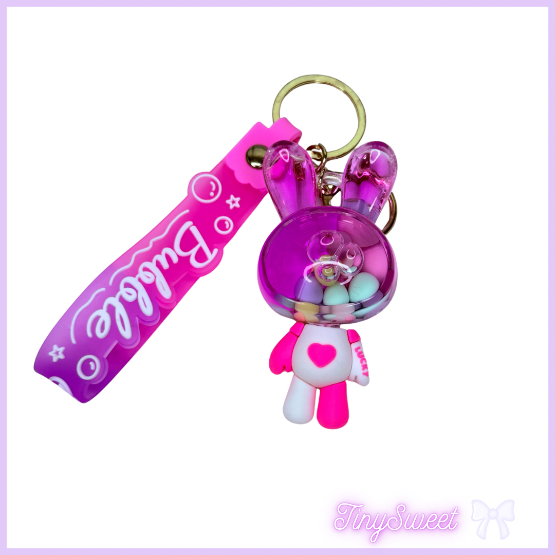 Kawaii Bunny Keychain- Pink💕