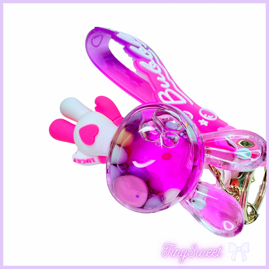 Kawaii Bunny Keychain- Pink💕